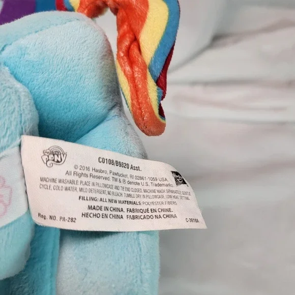 My Little Pony Rainbow Dash Plush Hasbro Stuffed Animal 10" - Picture 12 of 15